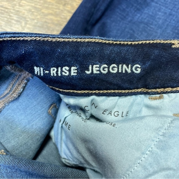 American Eagle Womens Size 10 Blue Hi-Rise Jegging Super Stretch Jeans Denim - Picture 8 of 10